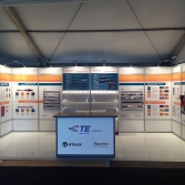 Product demonstration/sample and informational exhibit stand